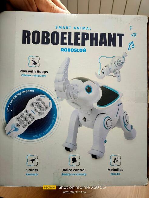 Robo słonik - zabawka interaktywna