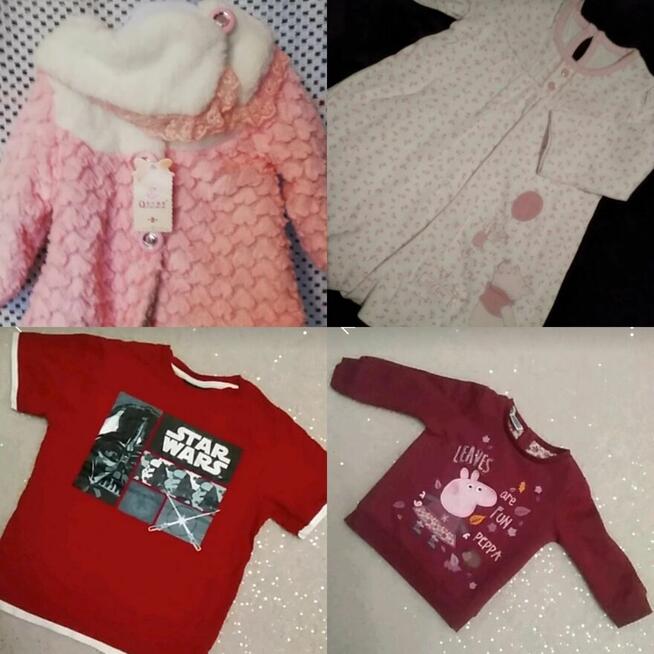 Pakiet odzieży dziecięcej mix rozmiarów 100 szt