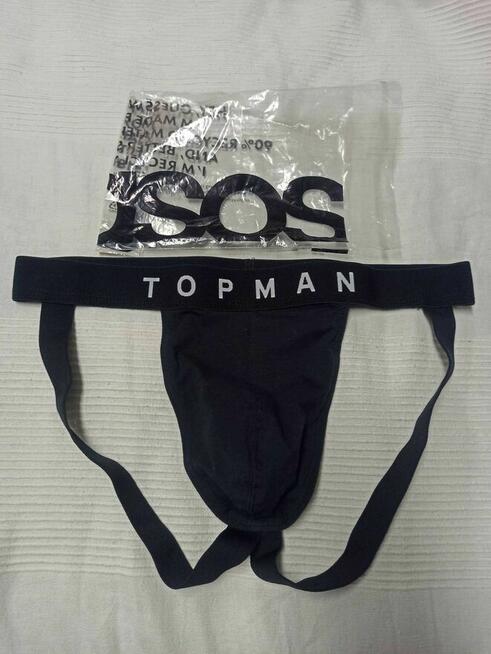 Czarne jockstrapy TOPMAN rozm L jockstrap sport siłownia