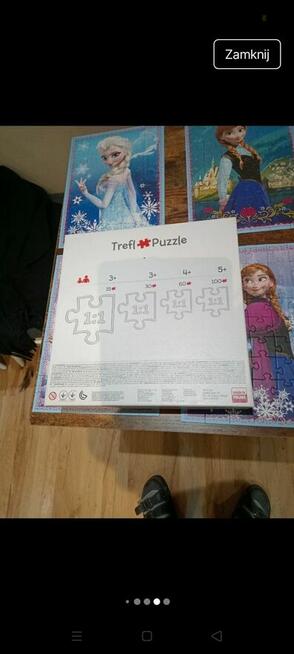 Puzzle dla dzieci z motywem Any i Elsy