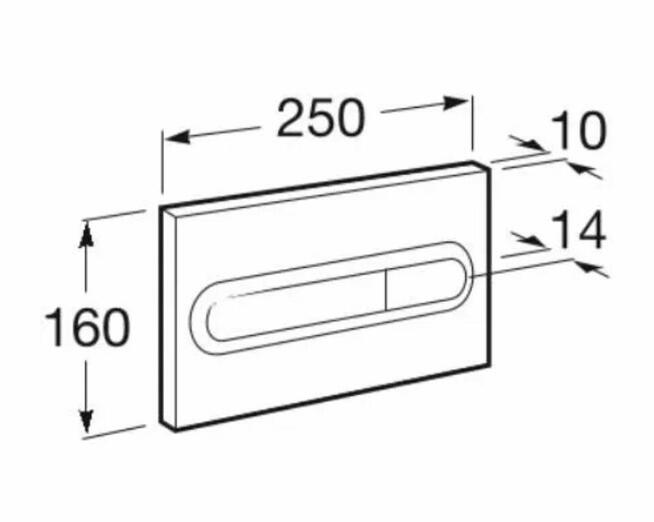 Przycisk spłukujący podwójny Roca PL Dual White