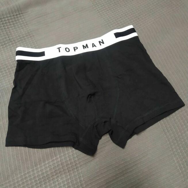 Czarne bokserki męskie TOPMAN trunk XS bielizna męska szorty
