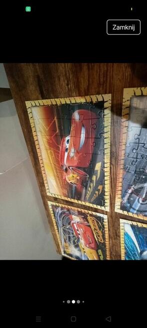 Puzzle dla dzieci z motywem Zygzaka McQueena