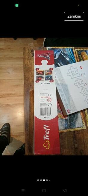 Puzzle dla dzieci z motywem Zygzaka McQueena