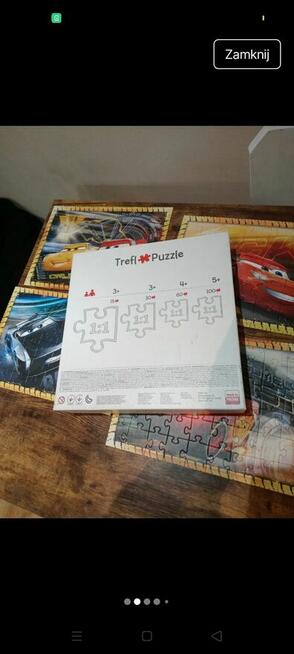 Puzzle dla dzieci z motywem Zygzaka McQueena