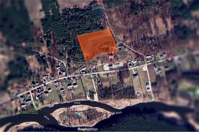 Działka budowlana 3 077 m2 Zakościele nad Pilicą