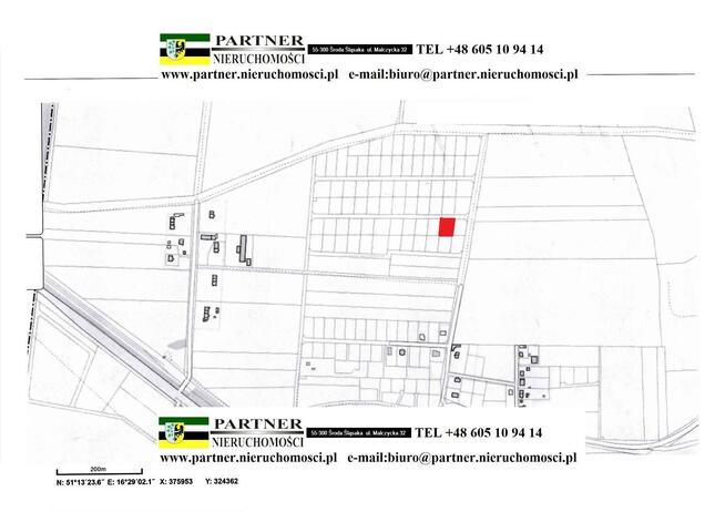Działka budowlana Mazurowice gm. Malczyce