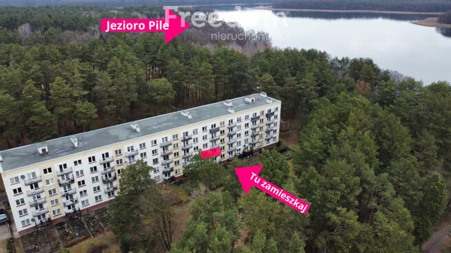 Trzy pokoje nad jeziorem Pile w Bornem Sulinowie