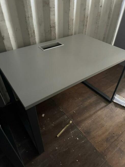 Biurko szare OGI 120x80 biurka stoły do biur domu