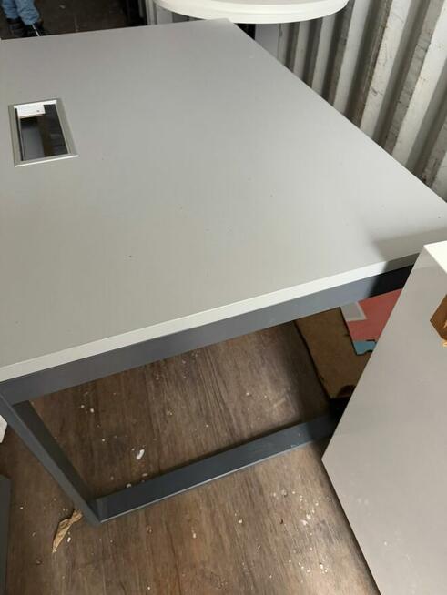 Biurko szare OGI 120x80 biurka stoły do biur domu