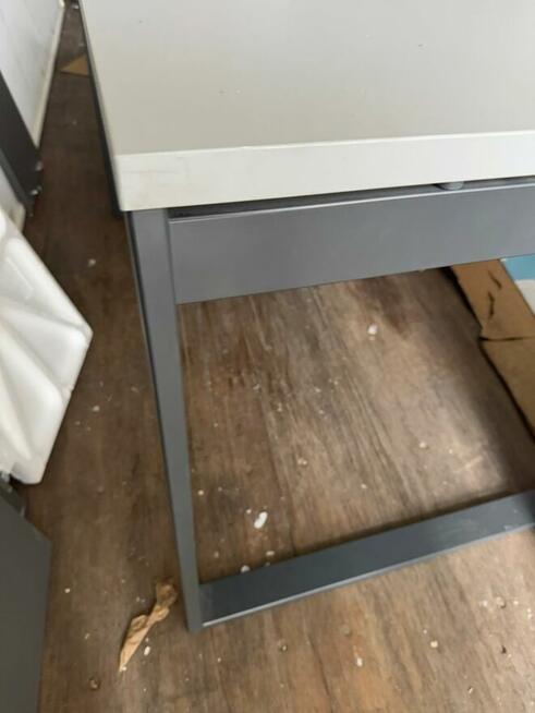 Biurko szare OGI 120x80 biurka stoły do biur domu