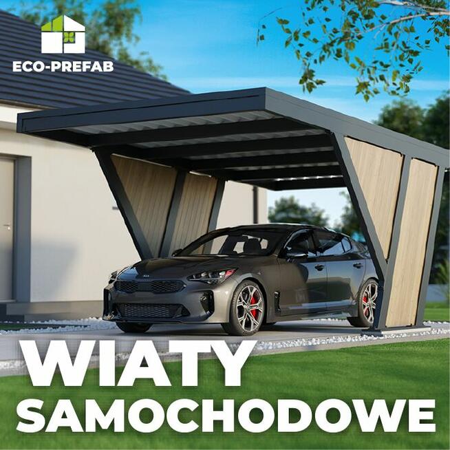 Nowoczesne wiaty samochodowe