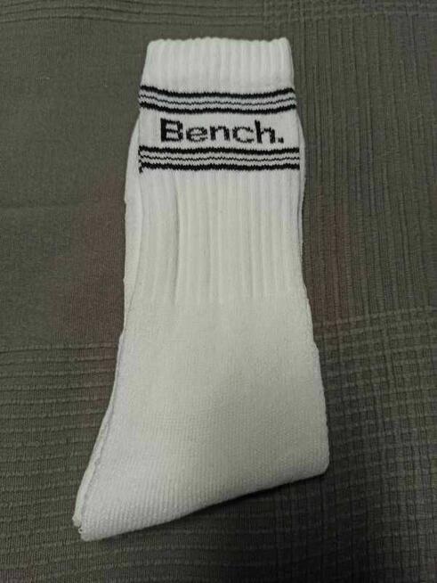 Białe skarpety Bench rozm 39-46 white socks siłownia sport