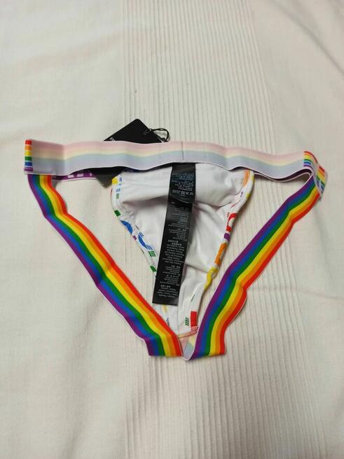 Jockstrap Emporio Armani pride roz M majtki sport siłownia