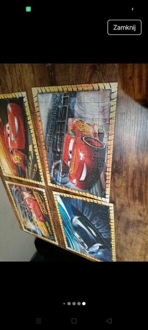Puzzle dla dzieci z motywem Zygzaka McQueena