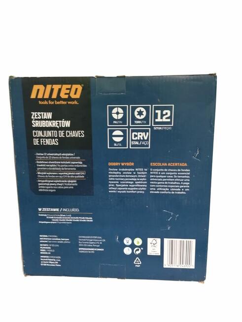 NITE TOOLS ZESTAW SRUBOKRETÓW 12 SZTUK