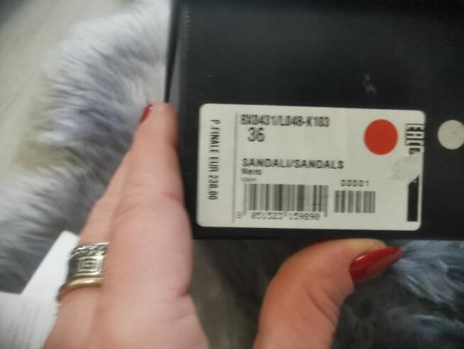 Sandały skórzane PATRIZIA PEPE