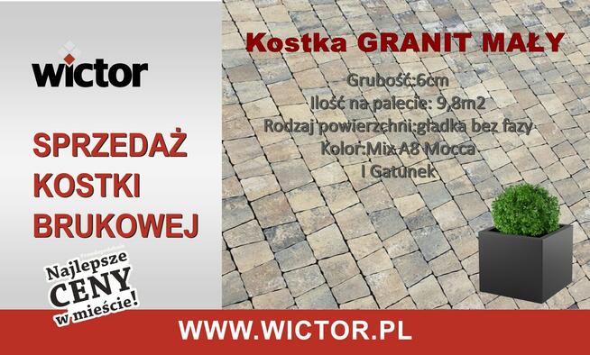 Kostka Brukowa Granit Mały A8 Mocca KOST-BETsprzedaż kostki