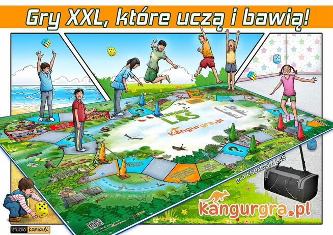 EKOMANIA LAS eko GRA XXL dla DZIECI duży format