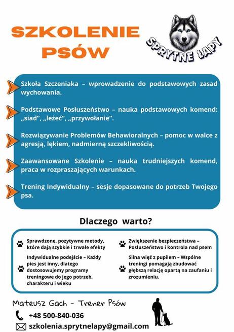 Szkolenie Psów i Behawiorystyka - Sprytne Łapy