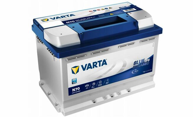 AKUMULATOR VARTA EFB 70AH 760A EN PRAWY+