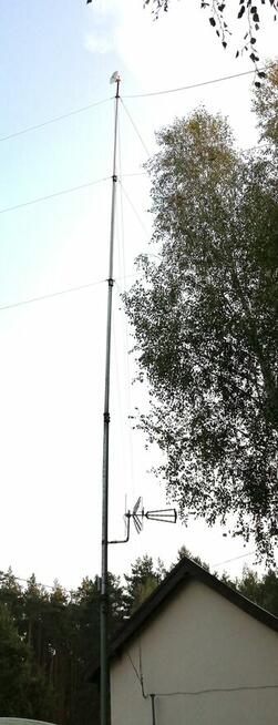 ROZKŁADANY PIECIOSEGMENTOWY maszt wojskowy około 21m