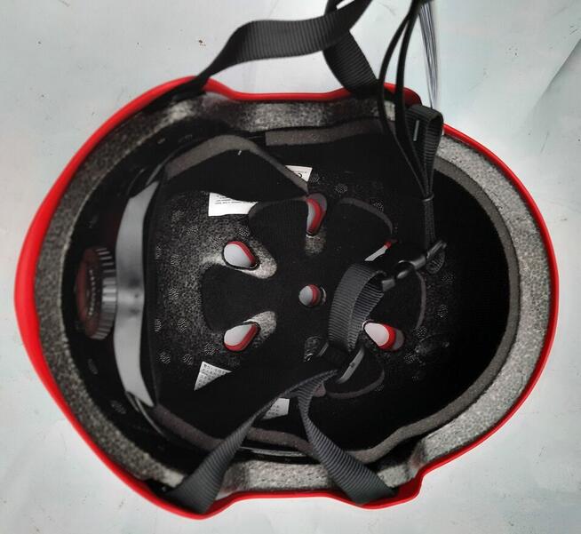 S kask dla dziewczynki Corsa S 48-54 cm czerwony z kwiatkami