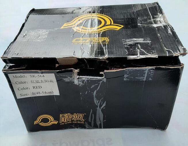 S kask dla dziewczynki Corsa S 48-54 cm czerwony z kwiatkami