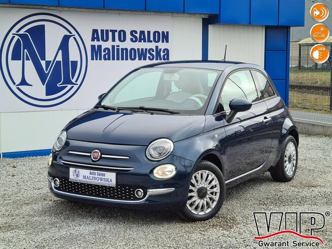 Fiat 500 40 Tys.Km SzklanyDach Virtual PDC Klimatyzacja Led Półskóry Halogeny