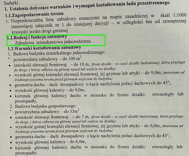 Działka budowlana (WZ) wszystkie media.