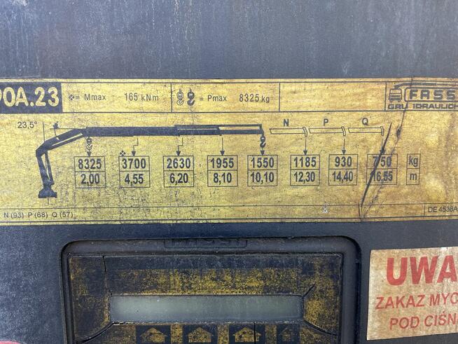 KAMAZ 65115, HDS, wywrotka od syndyka