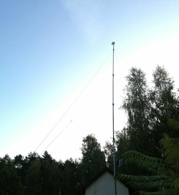 ROZKŁADANY PIECIOSEGMENTOWY maszt wojskowy około 21m