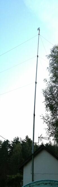 ROZKŁADANY PIECIOSEGMENTOWY maszt wojskowy około 21m