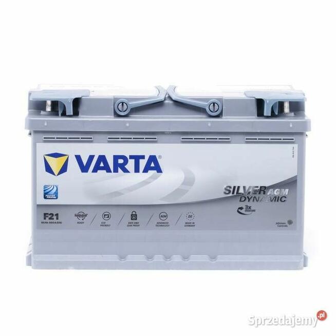 AKUMULATOR VARTA AGM 80AH 800A PRAWY+