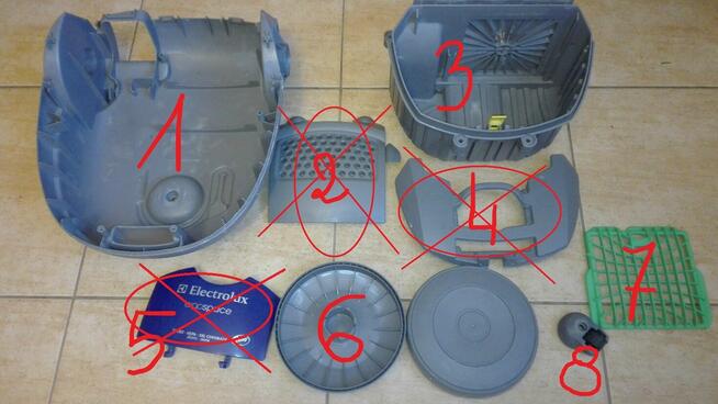 Electrolux Ergospace ZE2272 1800W /odkurzacz -części!