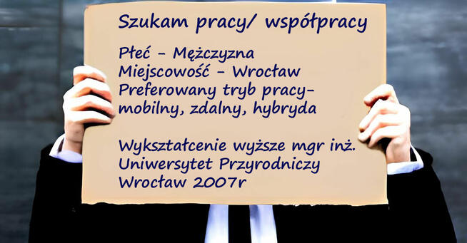 poszukuję pracy/ współpracy