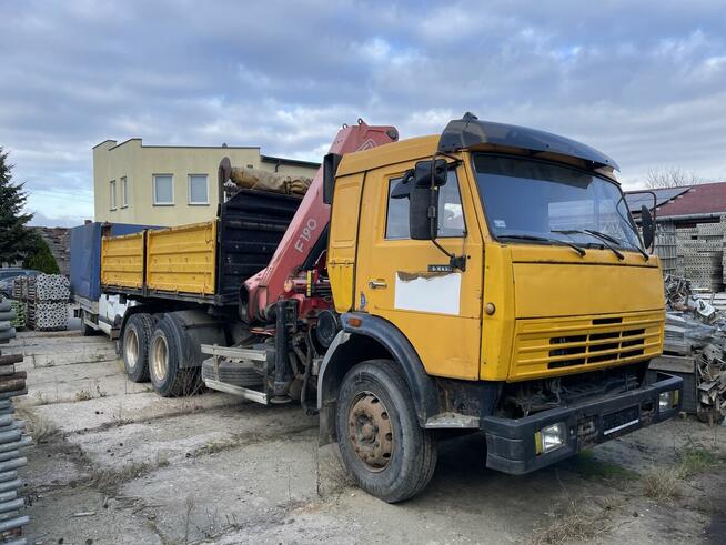 KAMAZ 65115, HDS, wywrotka od syndyka