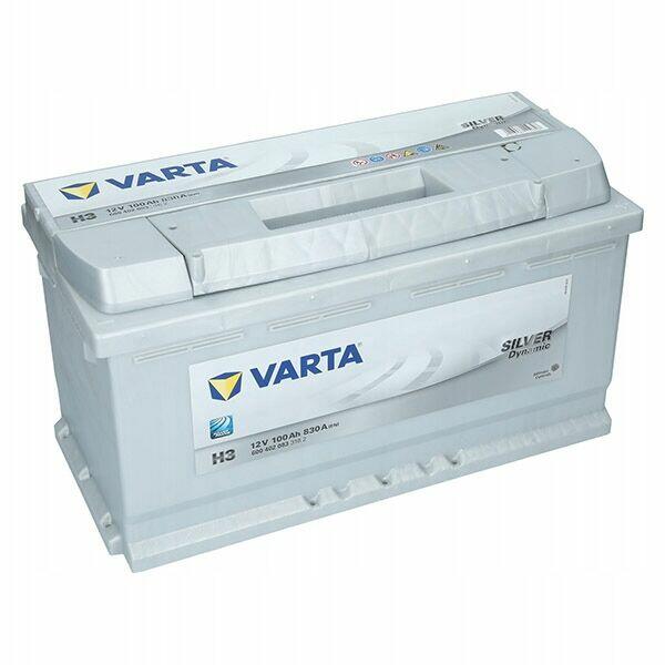 AKUMULATOR VARTA SILVER H3 100AH 830A EN PRAWY+