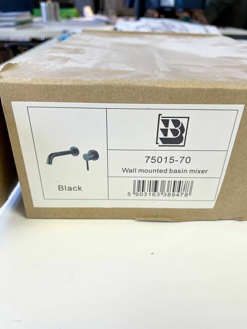 Bateria umywalkowa Mexen Alma podtynkowa czarna