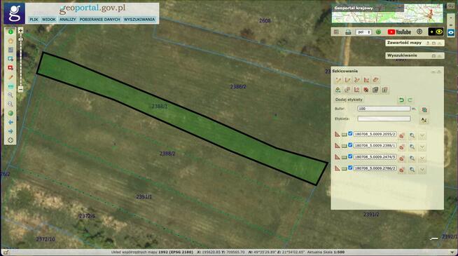 Na sprzedaż: 4 działek gruntowych w Łazy