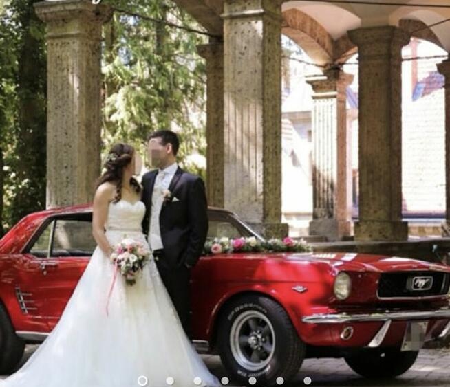 Samochód do ślubu. Mustang do ślubu