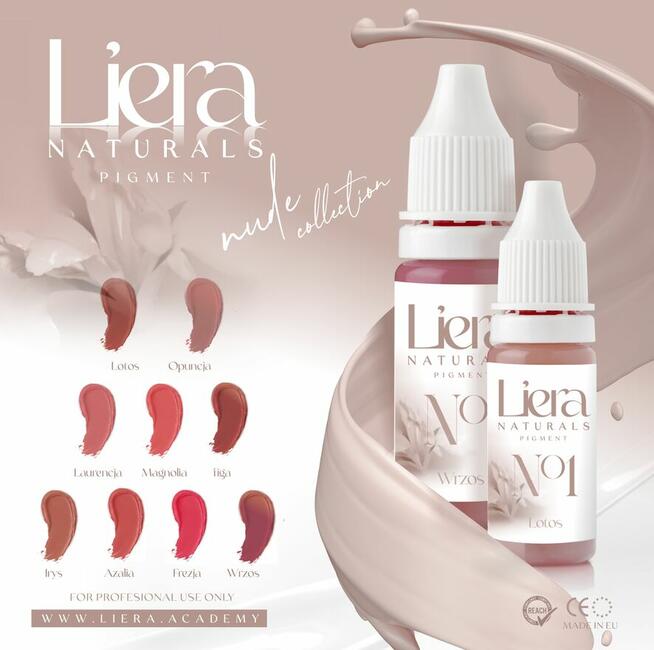 Rewelacyjne pigmenty do makijażu permanentnego LIERA