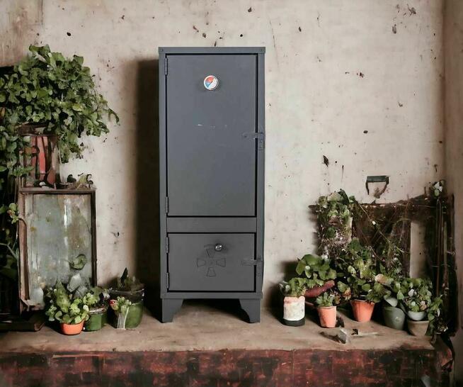 XXL METALOWA Wędzarnia z grillem i rusztem ZESTAW GRATIS