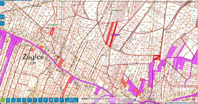 Na sprzedaż: 5 działek gruntowych w Żeglcach