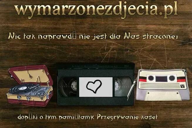 Przegrywanie kaset VHS Kraków od 15zł 1szt 7 dni do 22.00