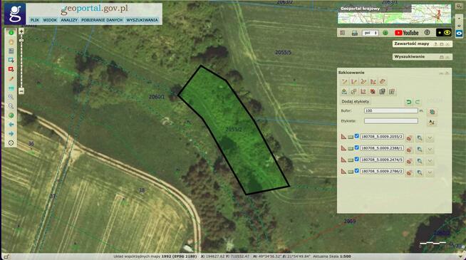 Na sprzedaż: 4 działek gruntowych w Łazy