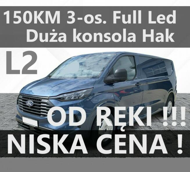 L2 Nowy Ford Custom 150KM L2 Od ręki Super Cena Full Led  1672zł