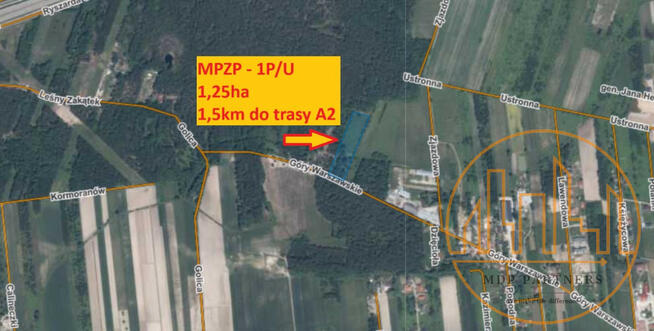 Działka usługowa Wiązowna,