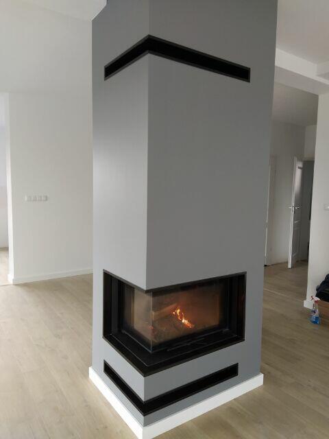 Kominek narożny z montażem Instalacja kominka RADOM