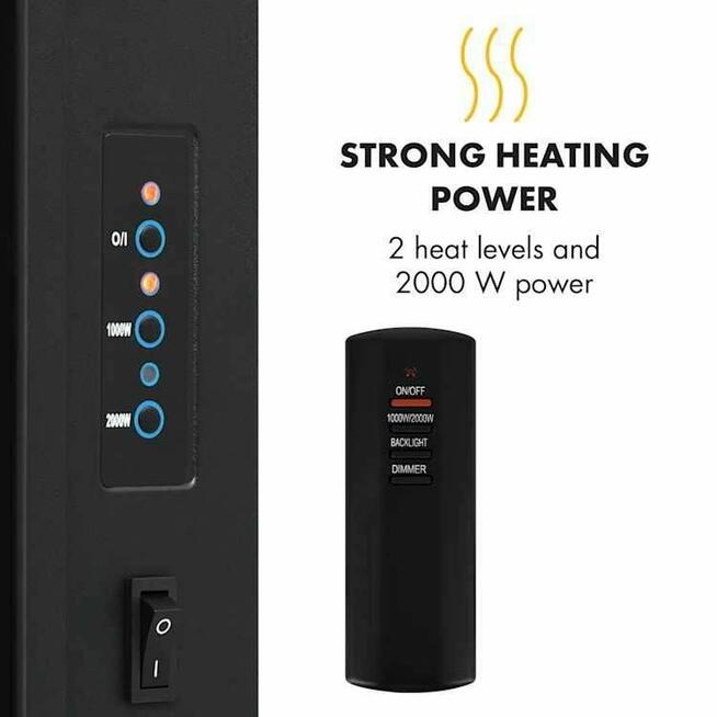 KOMINEK elektryczny - Lausanne Vertical - Klarstein -